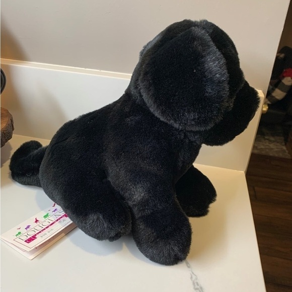 New 9” Douglas Cuddle Toys Floppy Black Lab Plush Leather Nose - Picture 4 of 4